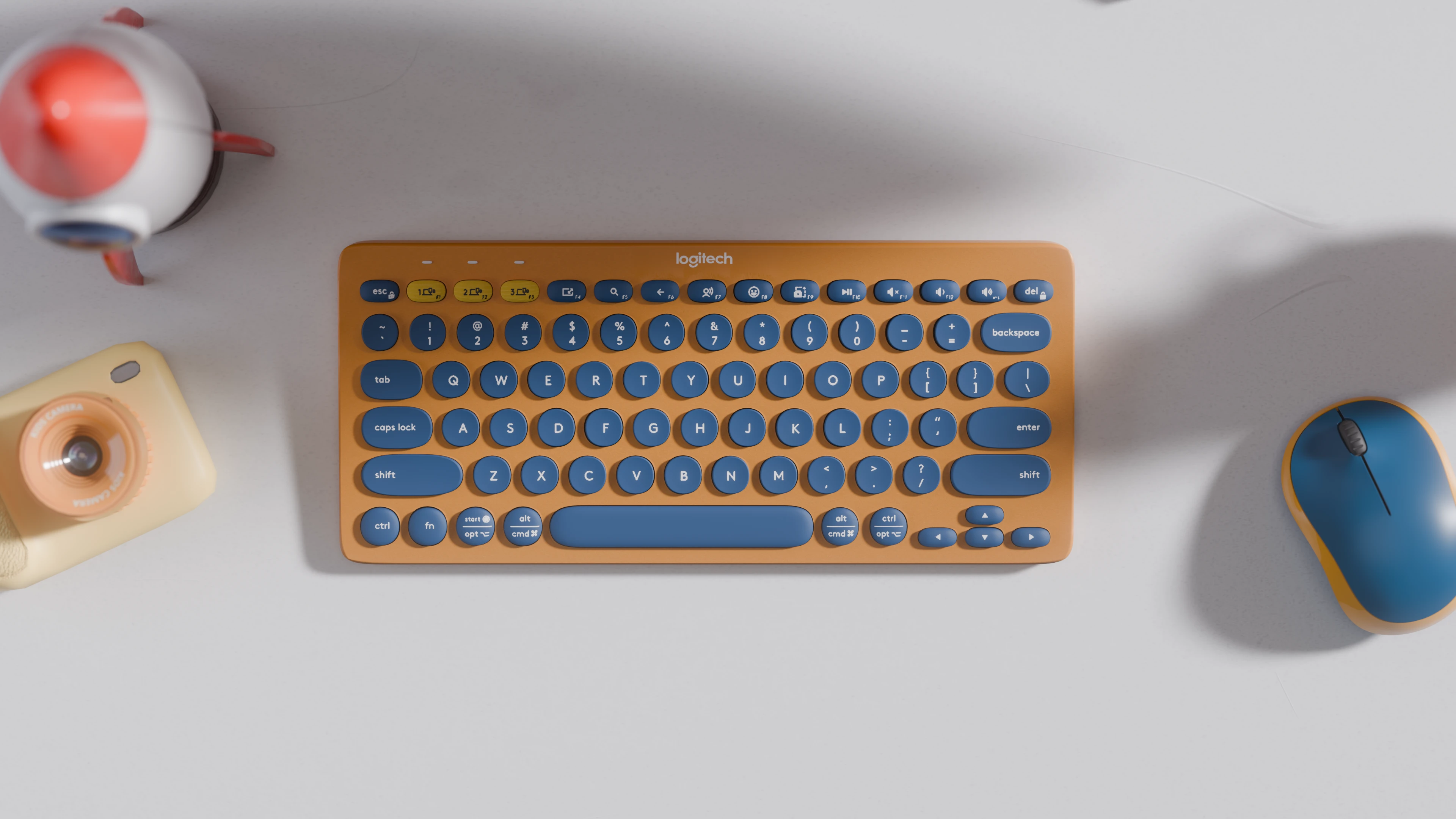 Non-commercial animation of keyboard logitech